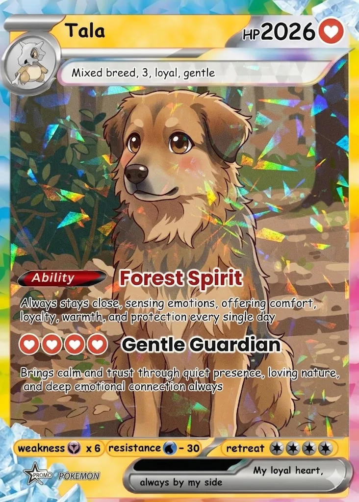 Custom Pet Pokémon Card